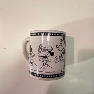 Vintage Minnie Mouse Black & White Film Strip Mug | Disney Ceramic Cup